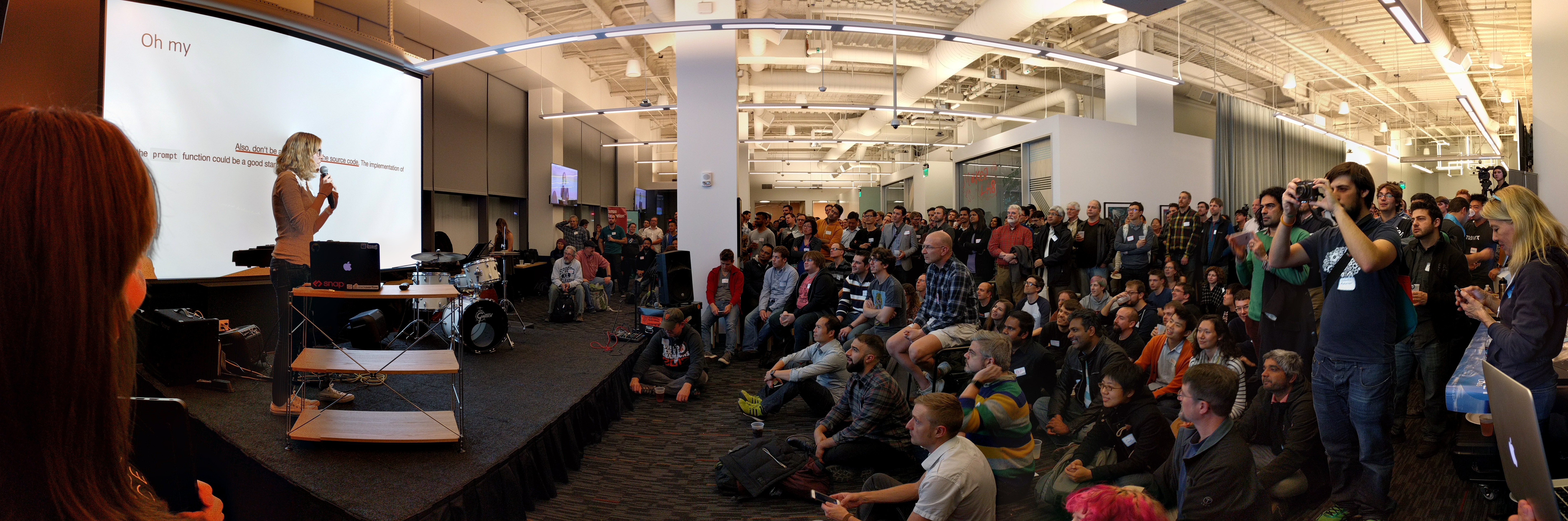 The Python Meetup celebrated their holiday party at 680 Folsom!