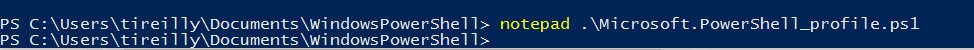notepadpowershellprofile