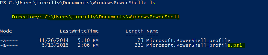 profilelocationpowershell